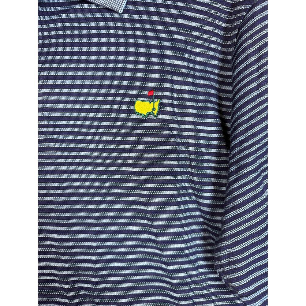 Masters Clubhouse Collection Striped Golf Polo Mens XL Made In Italy - Picture 3 of 9